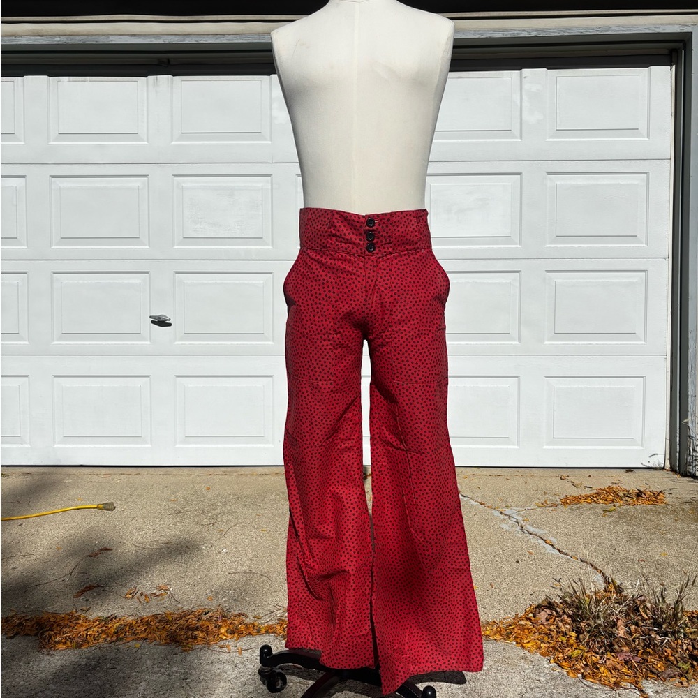 Groovy vintage polka dot bellbottoms